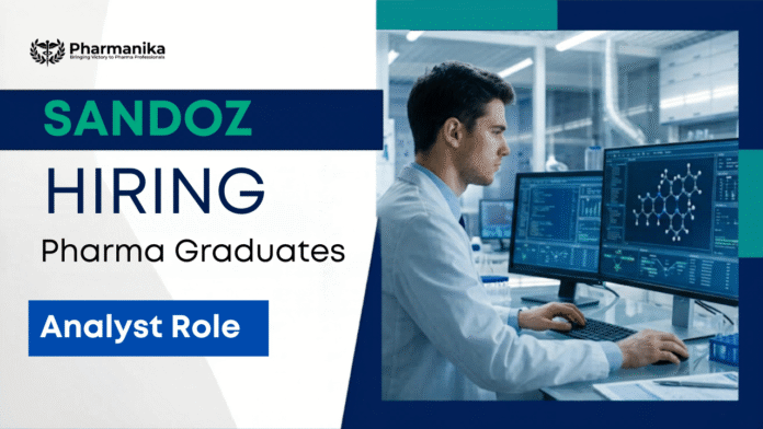 Analyst Job at Sandoz Careers for pharmaceutical artwork operations professionals managing GMP and regulatory documentation.