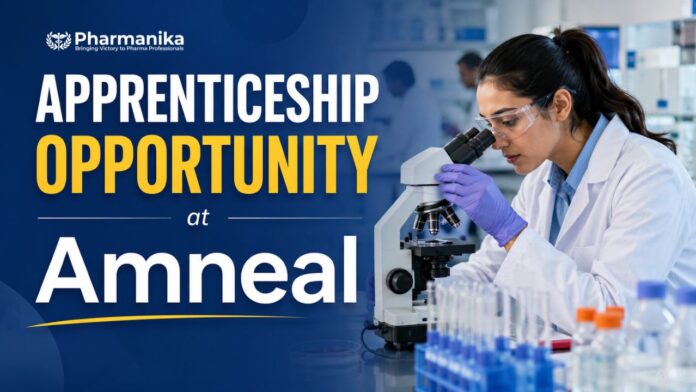 Amneal Pharmaceuticals Pharma Apprenticeship Manufacturing Job for Freshers in Ahmedabad