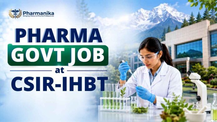CSIR-IHBT Palampur Recruitment 2026 Walk-in Interview for Pharma Govt Job