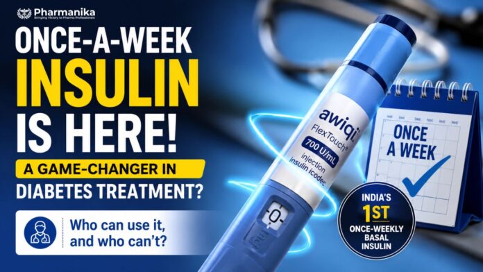 Novo Nordisk Awiqli Insulin Icodec once-weekly basal insulin injection for diabetes treatment in India