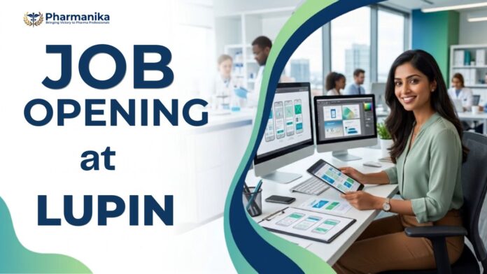 Lupin Careers Pharma QA Job for Officer role in Quality Control and Stability Analysis