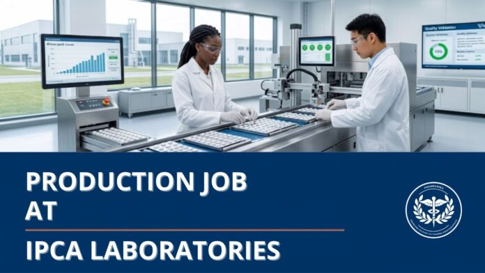 IPCA Careers Officer Compression Pharma Production Job in Silvassa