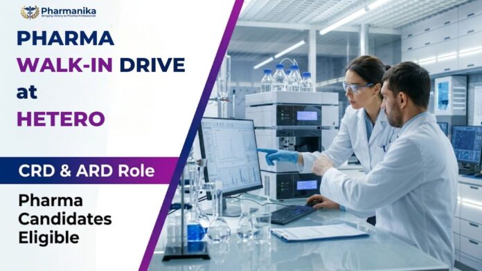 Hetero Pharma Freshers Job Walk-In Interview for R&D