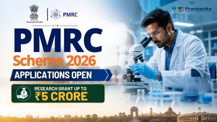 PMRC Scheme 2026 applications open for Young Research Fellow Positions and Research Jobs in India with Government of India.