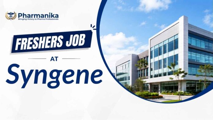 Ph D research jobs and pharma freshers job at Syngene for Research Investigator – Genomics