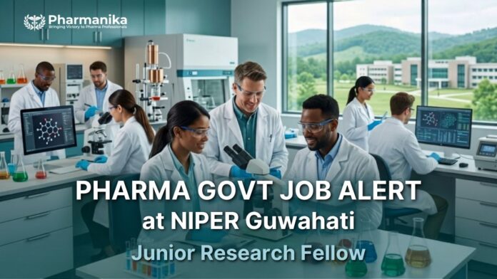 NIPER Recruitment 2026 Pharma Govt Job for Junior Research Fellow