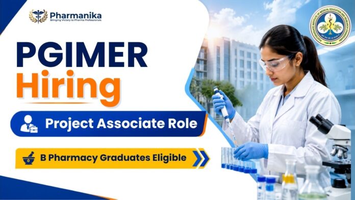 Pharma Govt Job at PGIMER Chandigarh for B Pharm Jobs