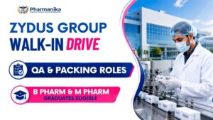 Pharma Job Walk-in Drive at Zydus Lifesciences Pharma Job Walk-in Drive at Zydus Lifesciences