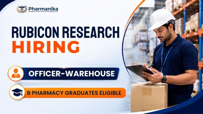 Pharma Job at Rubicon Careers hiring Officer Warehouse
