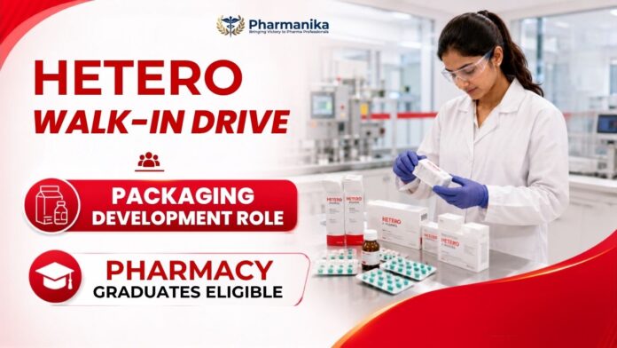Pharma Jobs at Hetero Careers for Executive Packaging Development