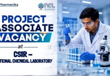 Govt Job at CSIR-National Chemical Laboratory | Project Associate Vacancy Project Associate Jobs under CSIR Recruitment at CSIR-NCL Pune for Project Associate-I