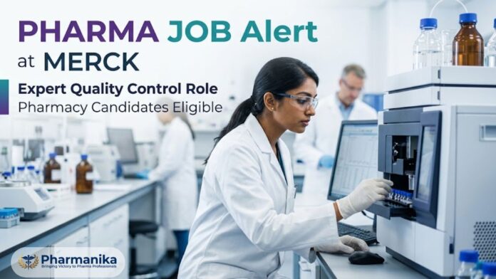 Merck Career Pharma QC Job for Expert Quality Control