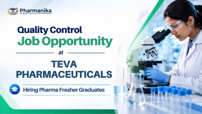 Quality Assurance Job at Teva Pharmaceuticals B Pharm Jobs