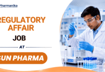 Sun Pharma Hiring Pharma Graduates | Executive -Analytical Development Role Sun Pharma Executive Analytical Development Regulatory Affairs Job in Vadodara