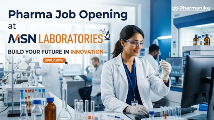 MSN Careers M Pharm Job for Executive Procurement in Supply Chain Management