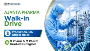 Walk-In Drive at Ajanta Pharma Careers for Production and Quality Assurance Officer Jobs Walk-In Drive at Ajanta Pharma Careers for Production and Quality Assurance Officer Jobs