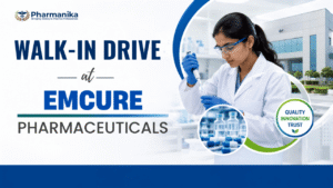 Emcure Careers B.Pharm Jobs walk-in drive for QA, Production, Warehouse and Tech Transfer roles in Mehsana Emcure Careers B.Pharm Jobs walk-in drive for QA, Production, Warehouse and Tech Transfer roles in Mehsana