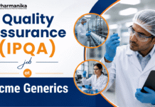 Quality Assurance job at Acme generics | Pharmacy Graduates Eligible Acme Generics jobs