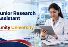 Amity University Hiring Pharmacy Graduates | Junior Research Fellow Vacancy Amity University JRA Recruitment