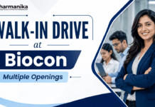 Biocon Hiring Pharmacy Graduates | Walk-In Interview for Manufacturing Roles Biocon walk-in interview