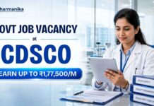 Earn Up to ₹1,77,500/m at Govt CDSCO | Pharmacy Graduates Eligible CDSCO deputation recruitment for Senior Scientific Officer Role at RDTL Guwahati