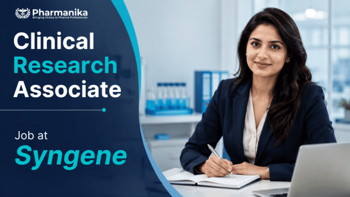 Syngene CRA II Job Syngene CRA II Job