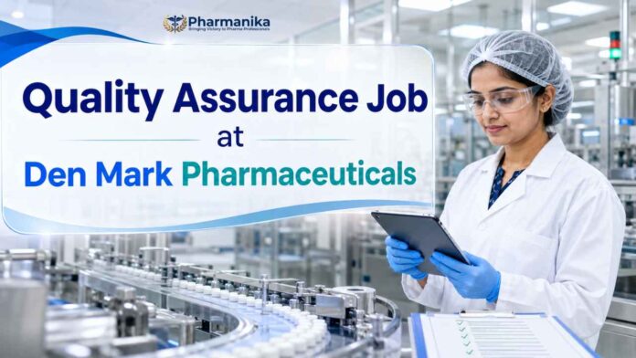 Den Mark Pharmaceutical IPQA QC HPLC Jobs Den Mark Pharmaceutical IPQA QC HPLC Jobs