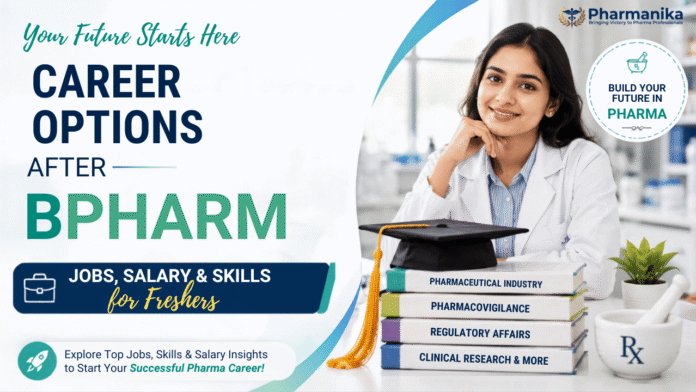 Career options after B Pharm for freshers