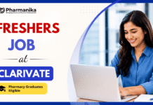 Freshers Job at Clarivate | Pharmacy Candidates Eligible Clarivate chemistry jobs
