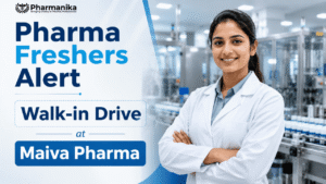 Pharma Freshers Job at Maiva Pharma Production Walk-In Pharma Freshers Job at Maiva Pharma Production Walk-In