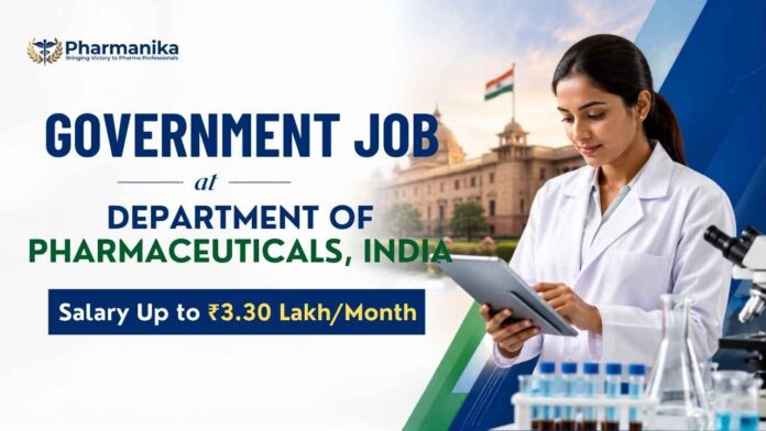 Government pharma jobs through Department of Pharmaceuticals Recruitment 2026 for Technical Expert Pharma (1)