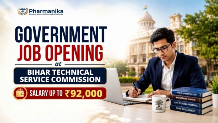 Govt Pharma Job 2026 BTSC Recruitment for B.Pharm & D.Pharm Level-5 Salary