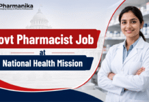 Govt Pharmacist Job at National Health Mission | Pharmacy Candidates Eligible NHM pharmacist jobs
