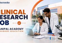 Manipal University Hiring Pharmacy Graduates | Clinical Research Coordinator Role MAHE Clinical Research Job Coordinator Role