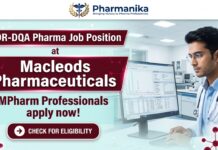 Quality Assurance Job at Macleods | Pharma Candidates Eligible PDR-DQA Pharma Jobs Position at Macleods Pharmaceuticals in Andheri
