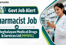 Pharma Govt Job at MMDSL | Multiple Pharmacist Vacancies MMDSL Pharmacist Recruitment