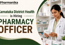 Pharmacy Govt Officer at Karnataka District Health | Pharma Candidates Eligible Karnataka Pharmacy Officer Recruitment