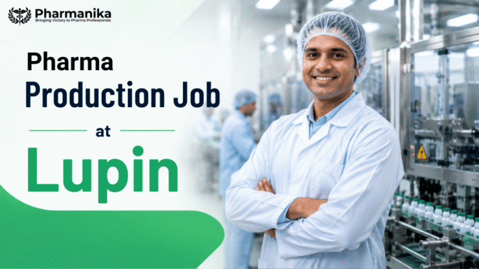 Production Job at Lupin Production Job at Lupin