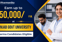 Earn Up to ₹50,000/ at Panjab Govt University | Pharmacy Candidates Eligible Panjab University Recruitment