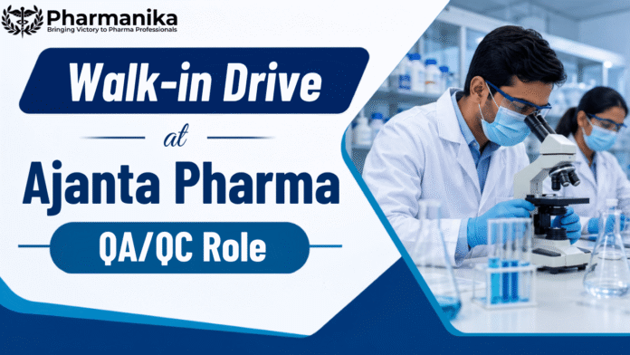 Ajanta Pharma walk-in