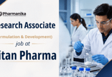 Research Associate Jobs at Titan Pharma | F&D Formulations Role Titan Pharma jobs