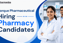 Torque Pharmaceuticals Hiring Pharmacy Graduates | Manufacturing Role Torque Pharmaceuticals job