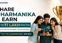 Share Pharmanika. Unlock Up to ₹1,00,000 Prize Pool.
