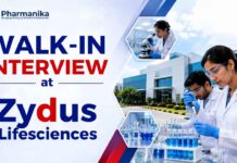 Zydus Lifesciences Hiring Pharmacy Graduates | Walk-in Interview for Multiple Openings Zydus walk-in interview Quality Control Analyst vacancy