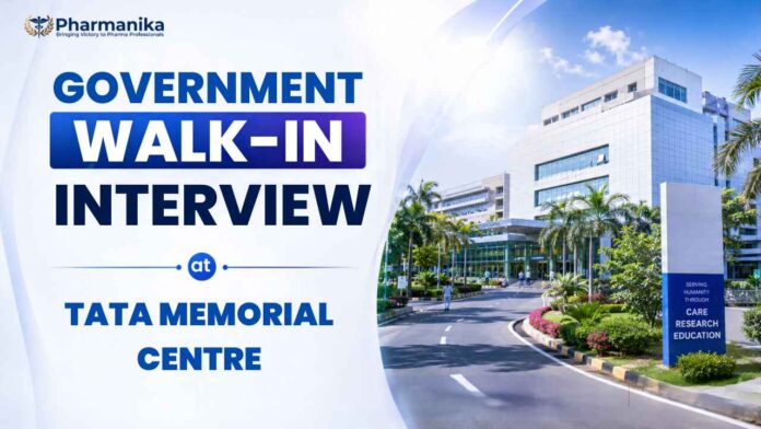 clinical research government jobs at Tata Memorial Centre Walk-in Interview
