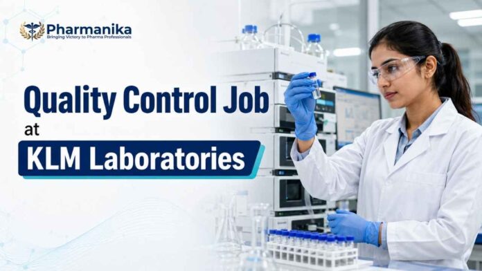 klm Sr. Officer QC Analyst Job at Vadodara