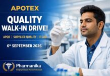 Apotex Quality Walk-In at Vikhroli | APQR / Supplier Quality / E-Lab | 6 Sep Apotex Quality Walk-In at Vikhroli | APQR / Supplier Quality / E-Lab | 6 Sep