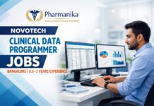 Novotech Hiring Pharmacy Graduates | Clinical Data Programmer Role Clinical Data Programmer I – SDTM at Novotech Bangalore | 0.5–2 Yrs