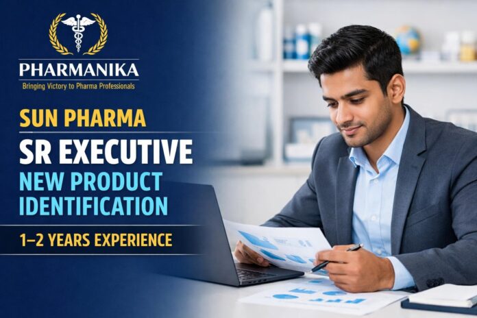Sr Executive New Product Identification at Sun Pharma Mumbai | 1–2 Years