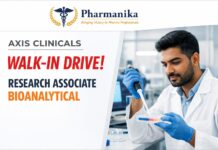Research Associate Bioanalytical at Axis Clinicals Miyapur | 0–4 Years | Walk-In 31 Aug–1 Sep Research Associate Bioanalytical at Axis Clinicals Miyapur | 0–4 Years | Walk-In 31 Aug–1 Sep